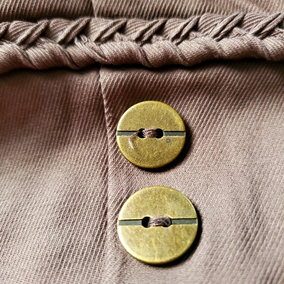 MED. BROWN ☆ CROPPED ☆ ZIP FRONT JACKET ☆ 1X ☆ NWOT - Picture 9 of 12